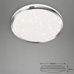 Acorus LED-kattovalaisin, IP44, tähtikoriste, Ø 28 cm