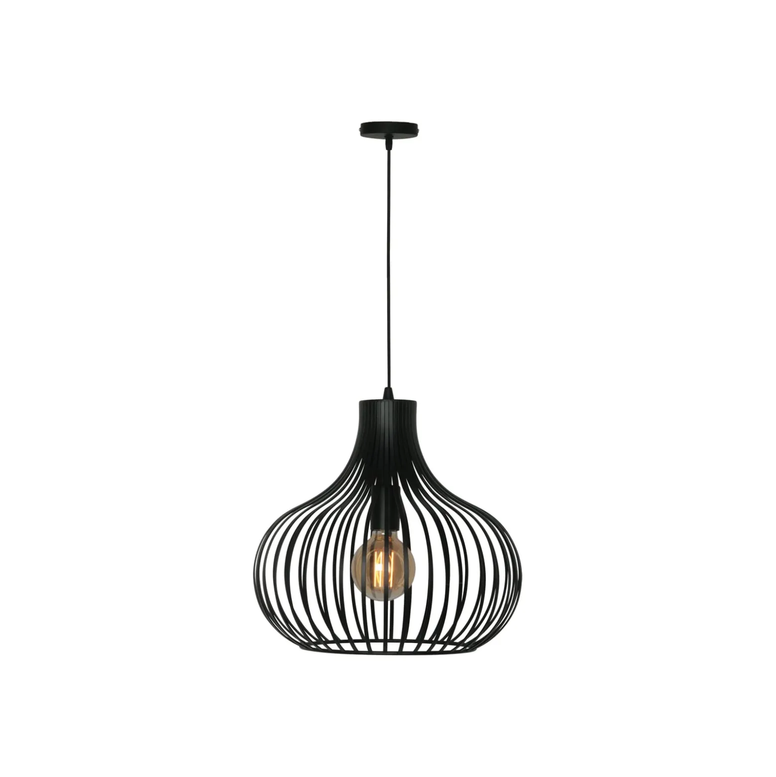 Aglio riippuvalaisin, Ø 38 cm, musta, metallia