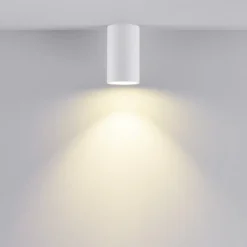 Alasvalo CAN, valkoinen, IP44, Ø 6 cm, metalli, GU10