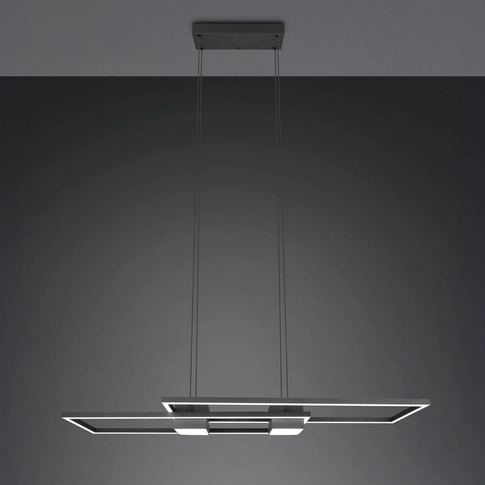 Albany LED-riippuvalaisin, musta, 100 x 28 cm, alumiinia CCT himmennettävä