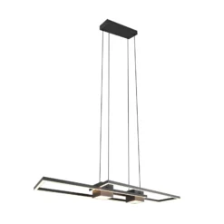 Albany LED-riippuvalaisin, musta, 100 x 28 cm, alumiinia CCT himmennettävä
