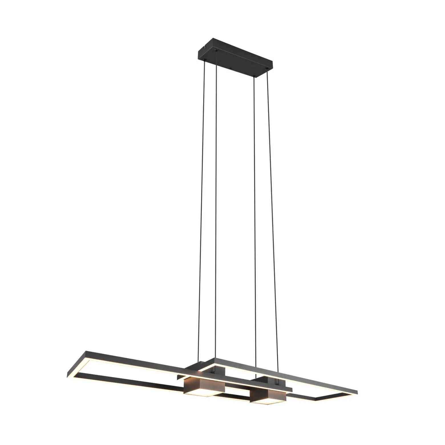 Albany LED-riippuvalaisin, musta, 100 x 28 cm, alumiinia CCT himmennettävä