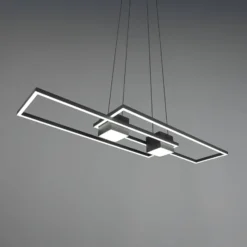 Albany LED-riippuvalaisin, musta, 100 x 28 cm, alumiinia CCT himmennettävä