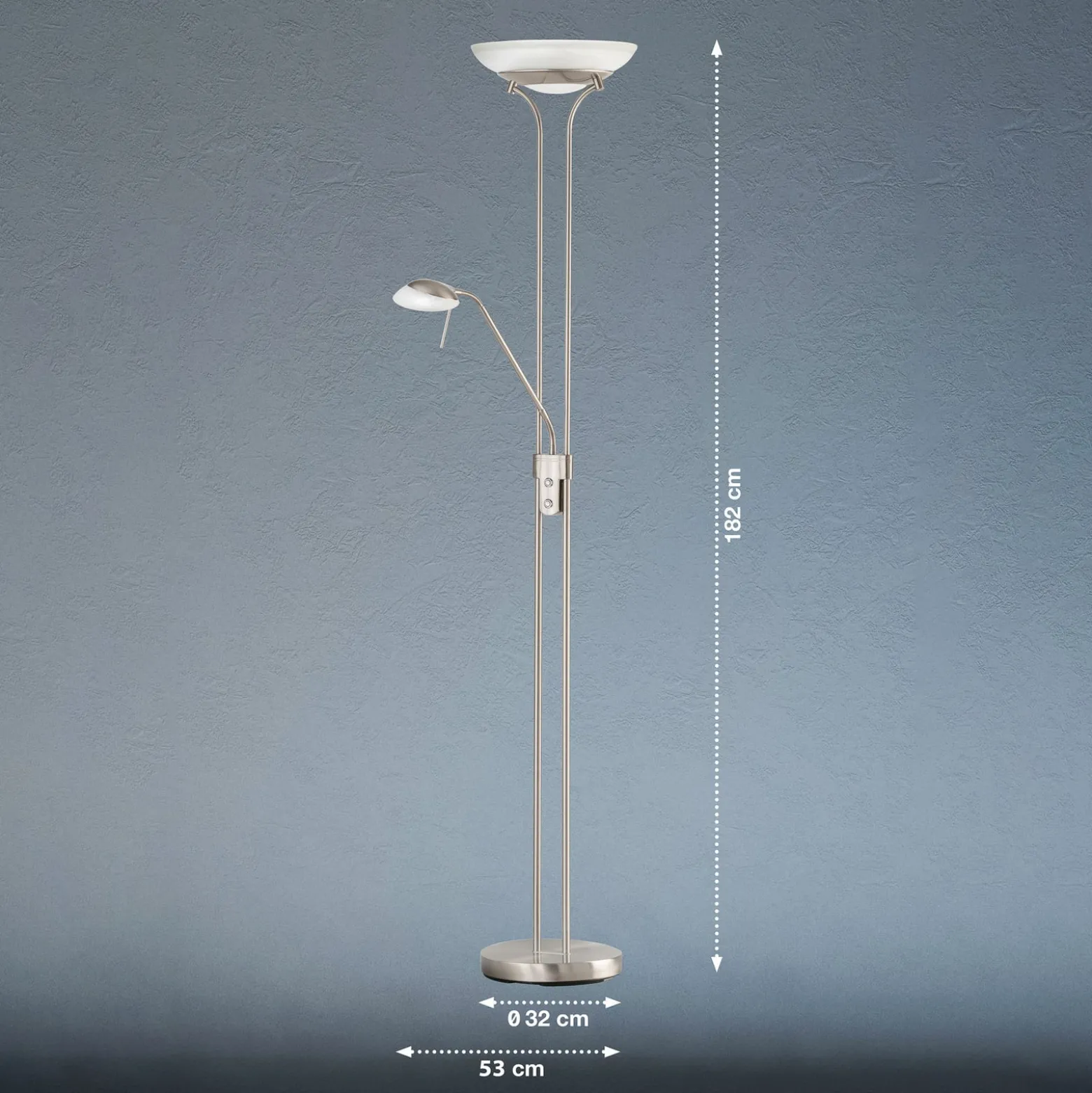 Allas LED-lattiavalaisin, jossa on lukuvarsi, CCT-toiminto
