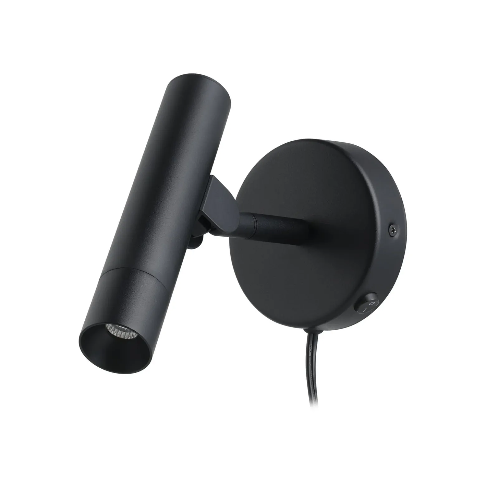 Almudaina-LED-seinävalaisin, musta, leveys 11 cm, teräs