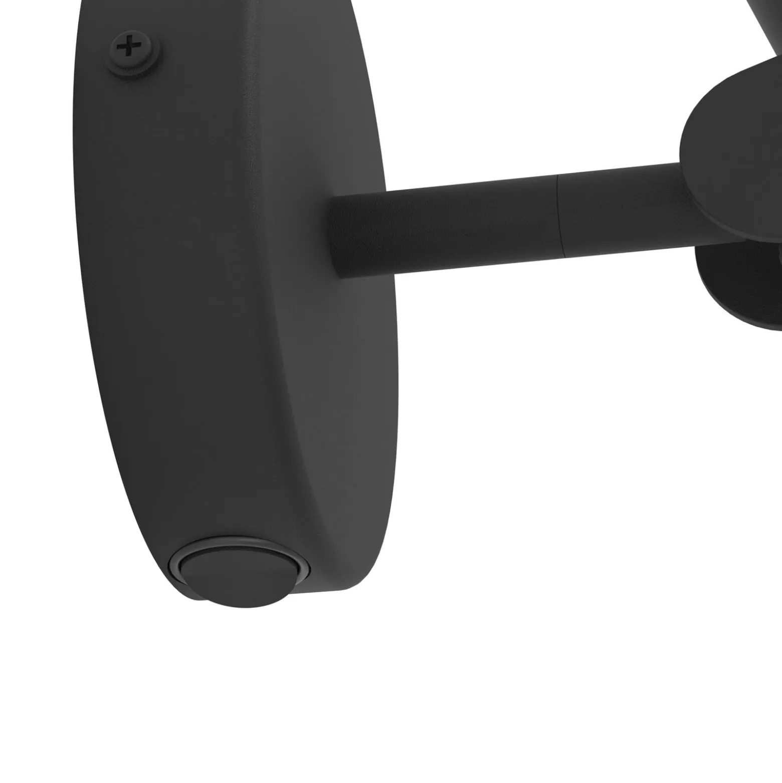 Almudaina-LED-seinävalaisin, musta, leveys 11 cm, teräs