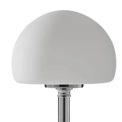 Ancilla-LED-pöytälamppu, kromattu, 30 cm, portaattomasti säädettävä himmennin,