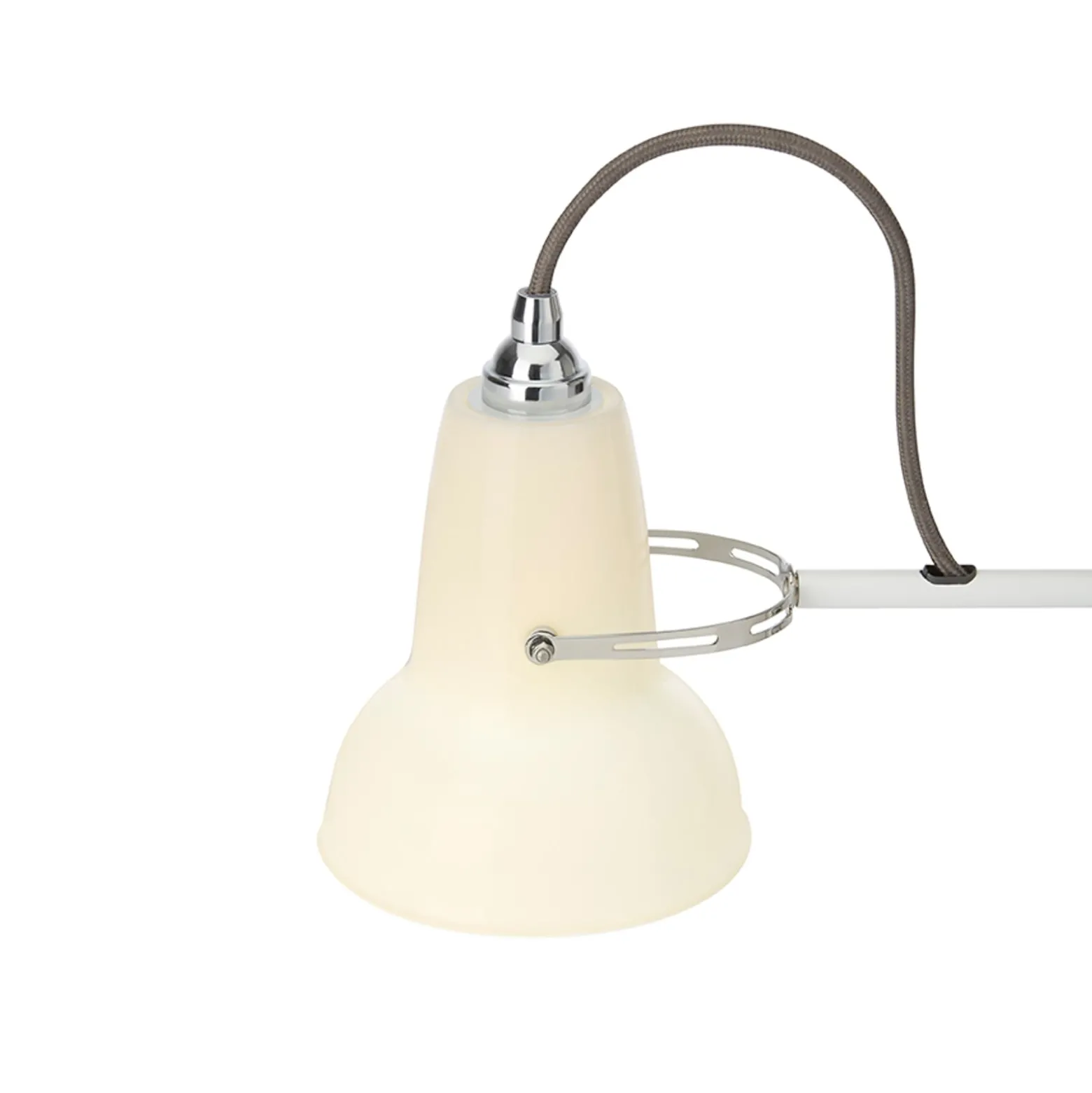 Anglepoise pöytävalaisin Original 1227 Mini, valkoinen, keraaminen