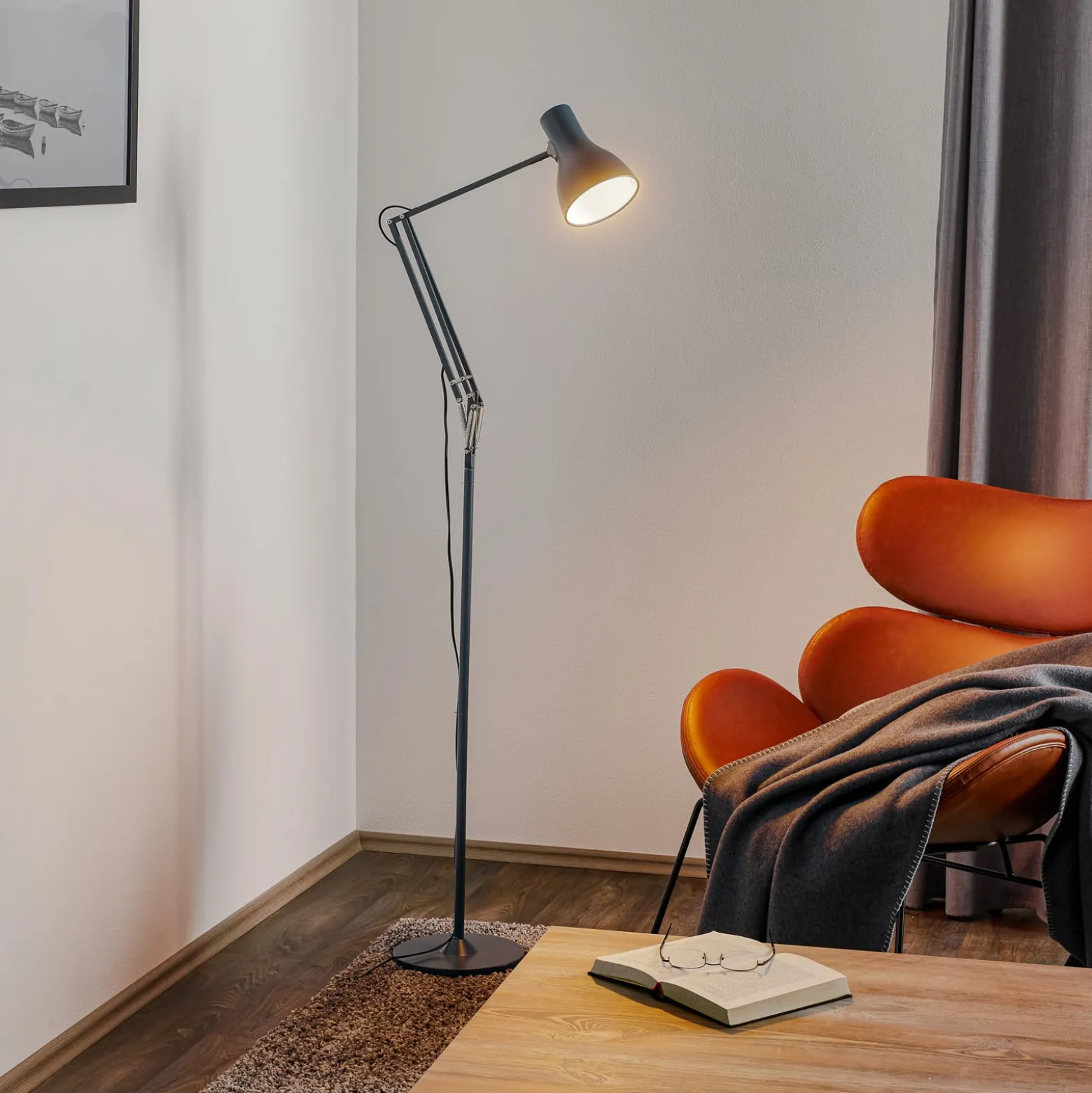 Anglepoise Type 75 lattiavalaisin liuskekivi