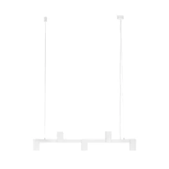 Arcchio Brinja riippuvalaisin, valkoinen, pituus 90 cm, 5-lamppuinen, GU10