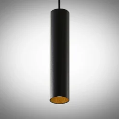 Arcchio Ejona -riippuvalaisin, korkeus 27 cm, musta, alumiini