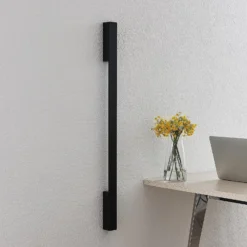 Arcchio Ivano -LED-seinävalaisin 91 cm, musta