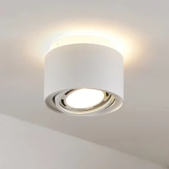 Arcchio kattovalaisin Walisa, Ø 15 cm, pyöreä, valkoinen, 3 kpl:n setti