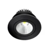 Arcchio LED-alasvalo Jyra, musta, 3000K