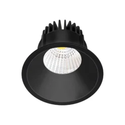 Arcchio LED-alasvalo Niria, musta, 2700K