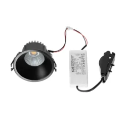 Arcchio LED-alasvalo Niria, musta, 3000K