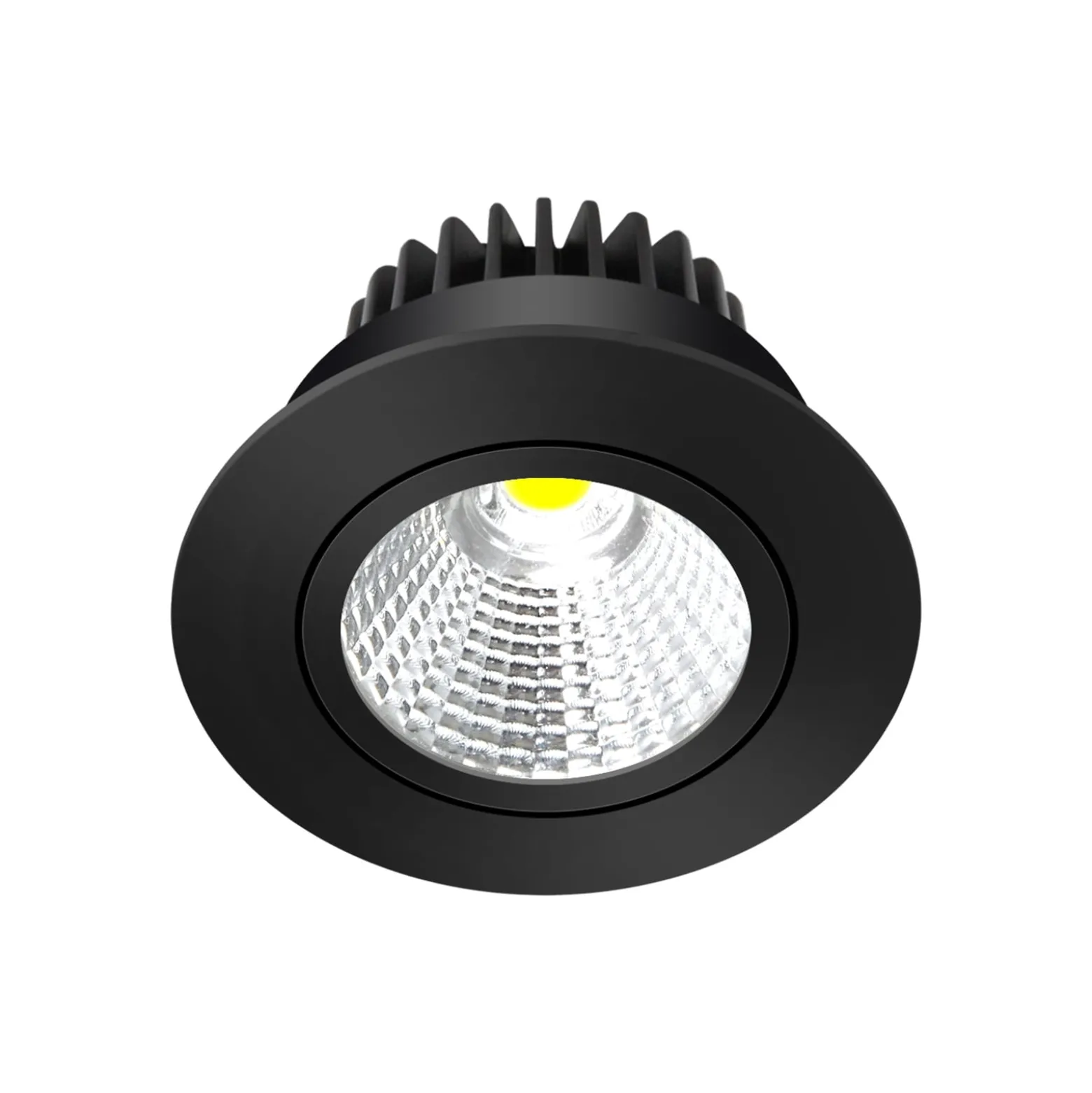 Arcchio LED-alasvalo Zarik musta, 3000K