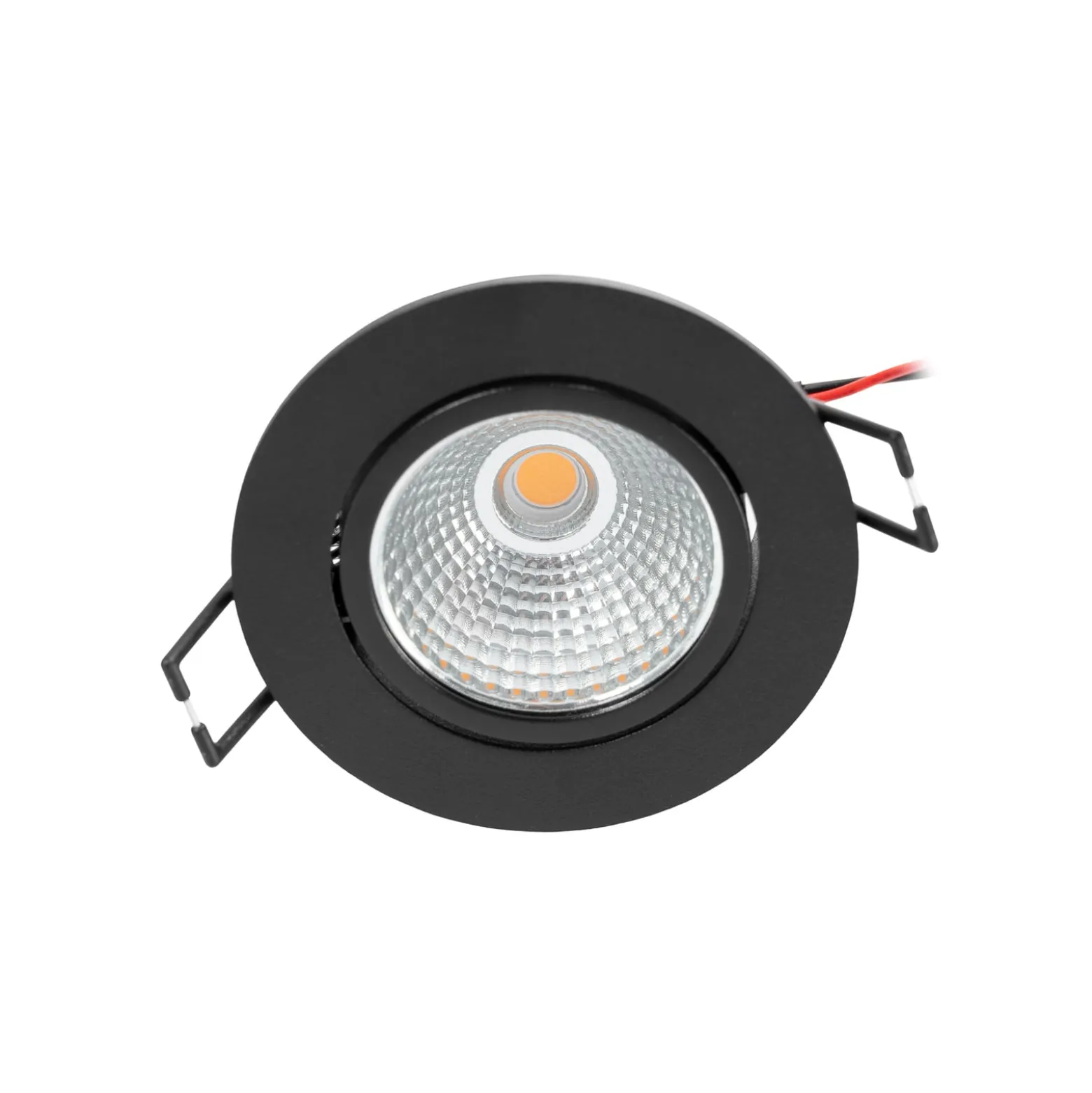 Arcchio LED-alasvalo Zarik, musta, 2700K
