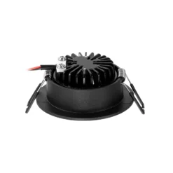 Arcchio LED-alasvalo Zarik, musta, 2700K