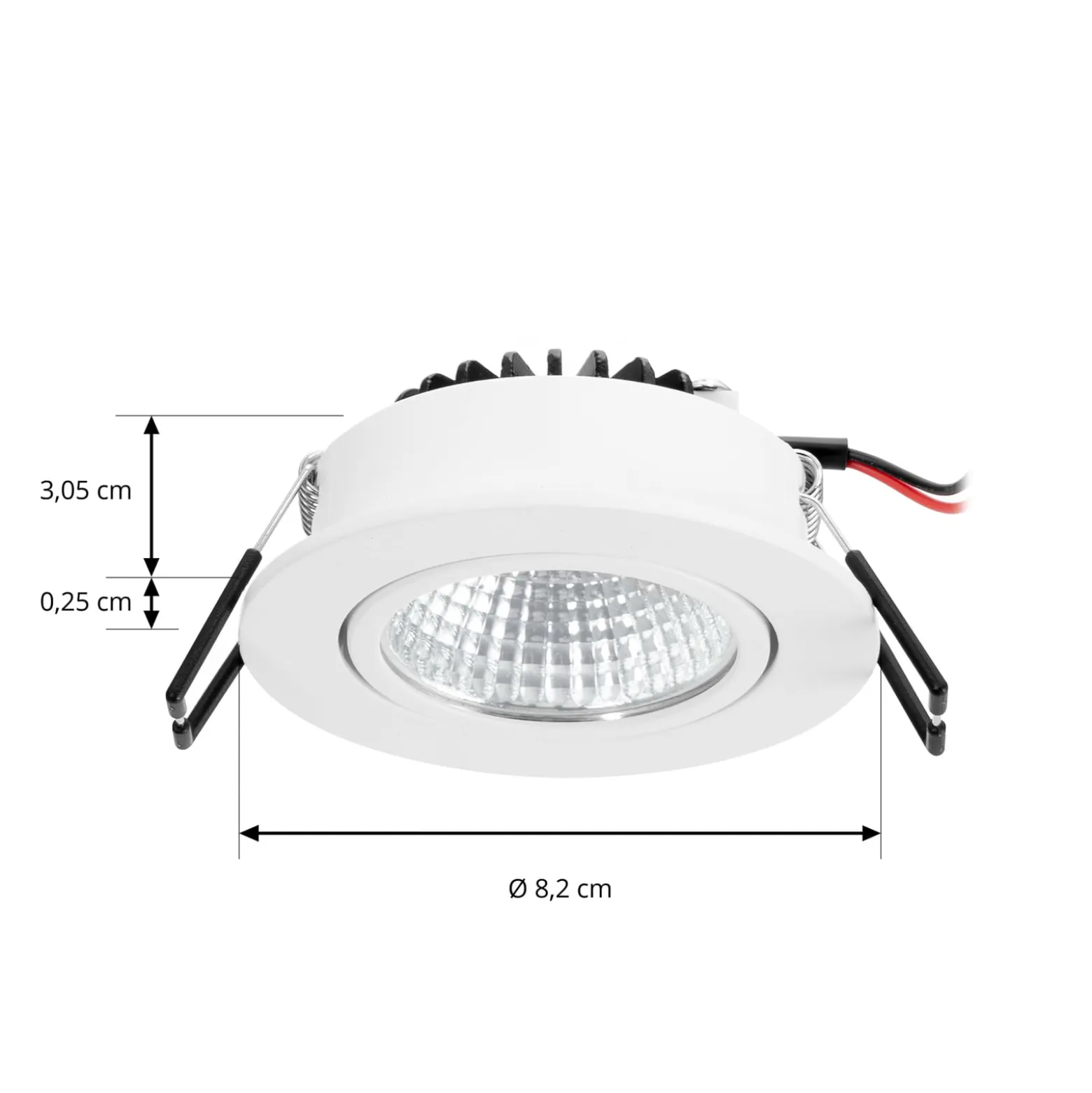 Arcchio LED-alasvalo Zarik, valkoinen, 3000K