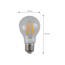 Arcchio LED-filamenttilamppu, E27 7,2 W, 4000 K, kirkas, 1521 lm