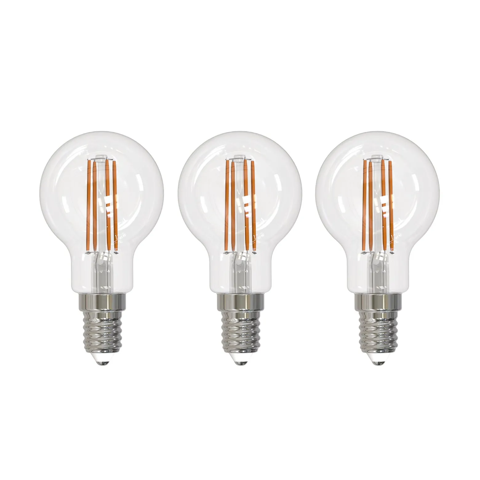 Arcchio LED hehkulamppu E14 G45, 3 kpl, 4000 K