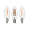 Arcchio LED hehkulamppu E14 kynttilä, 3 kpl, 2700 K