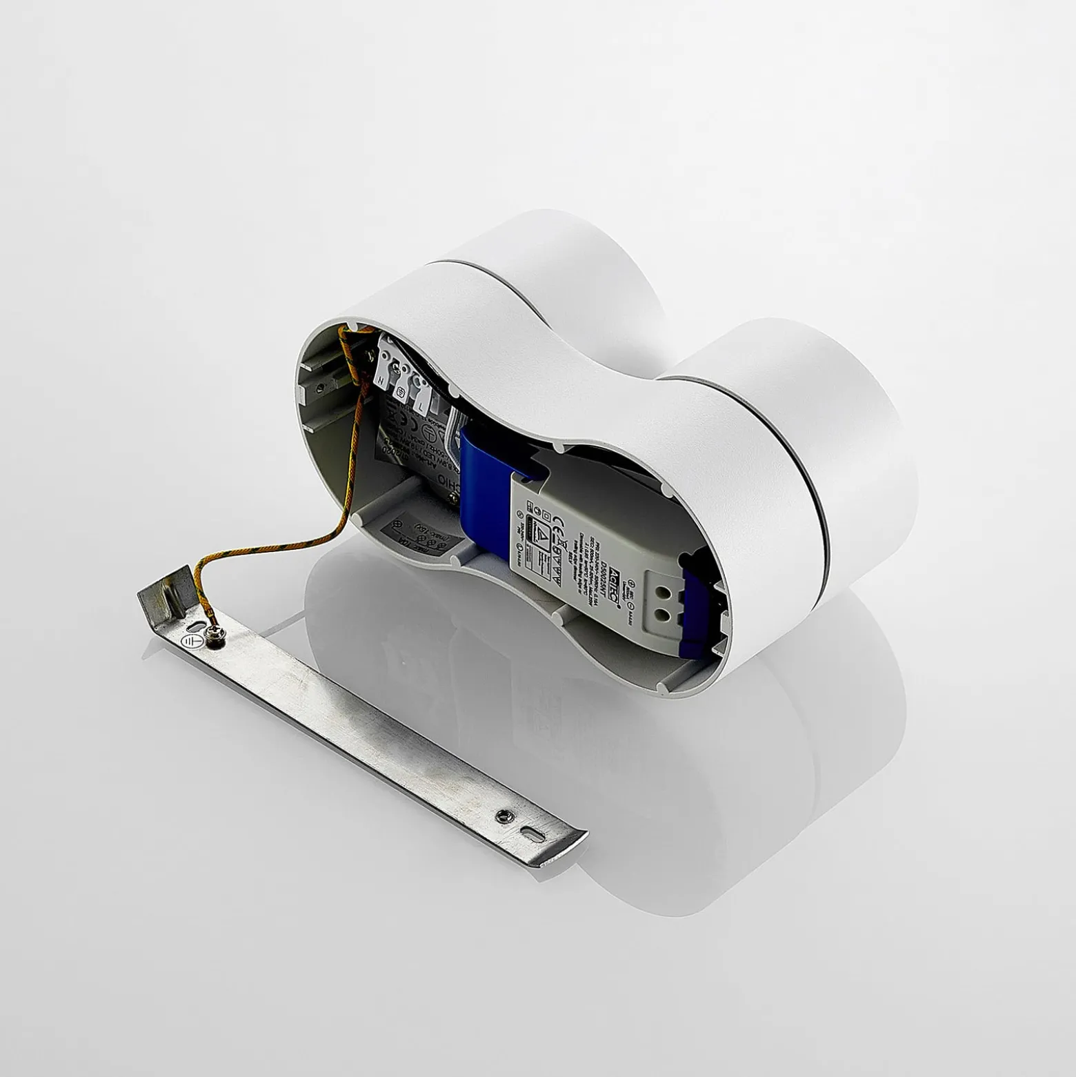 Arcchio LED-kattokohdevalo Rotari, valkoinen, 2-lamppuinen, 2270 lm
