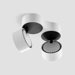 Arcchio LED-kattokohdevalo Rotari, valkoinen, 2-lamppuinen, 2270 lm