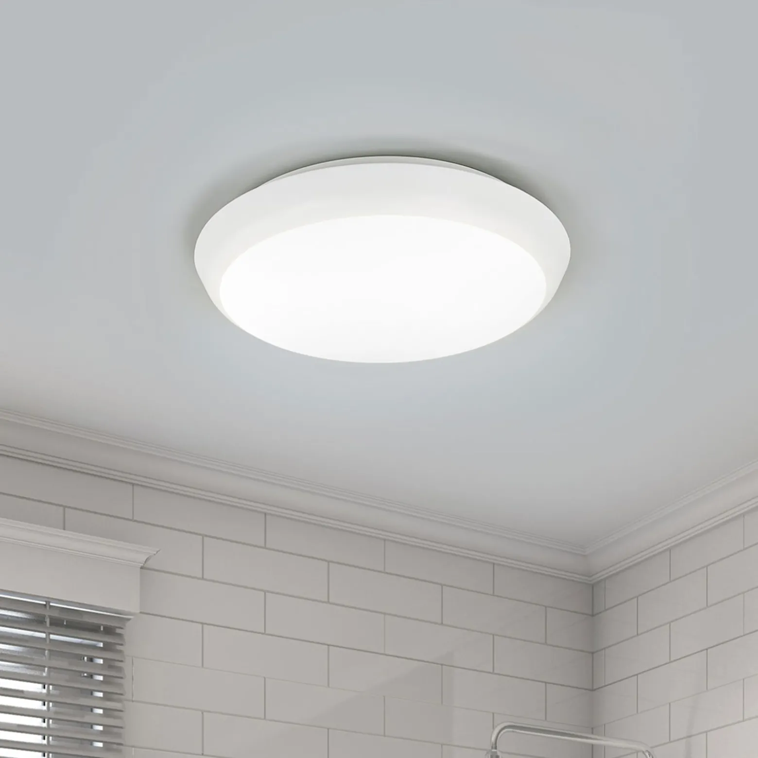 Arcchio LED-kattovalaisin Augustin, Ø 20 cm, 4 000 K, IP54