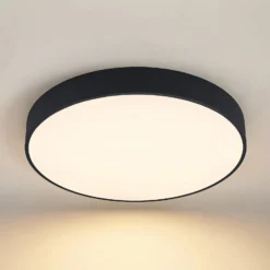 Arcchio LED-kattovalaisin Noabelle, Ø 80 cm, musta, metallia