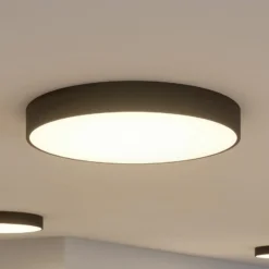Arcchio LED-kattovalaisin Noabelle, Ø 80 cm, musta, metallia
