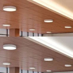 Arcchio LED-kattovalaisin Noabelle, Ø 60 cm, valkoinen, metallia
