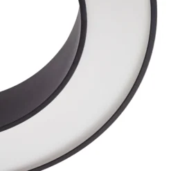 Arcchio LED-kattovalaisin Sharelyn, halkaisija 60 cm, musta, himmennettävä