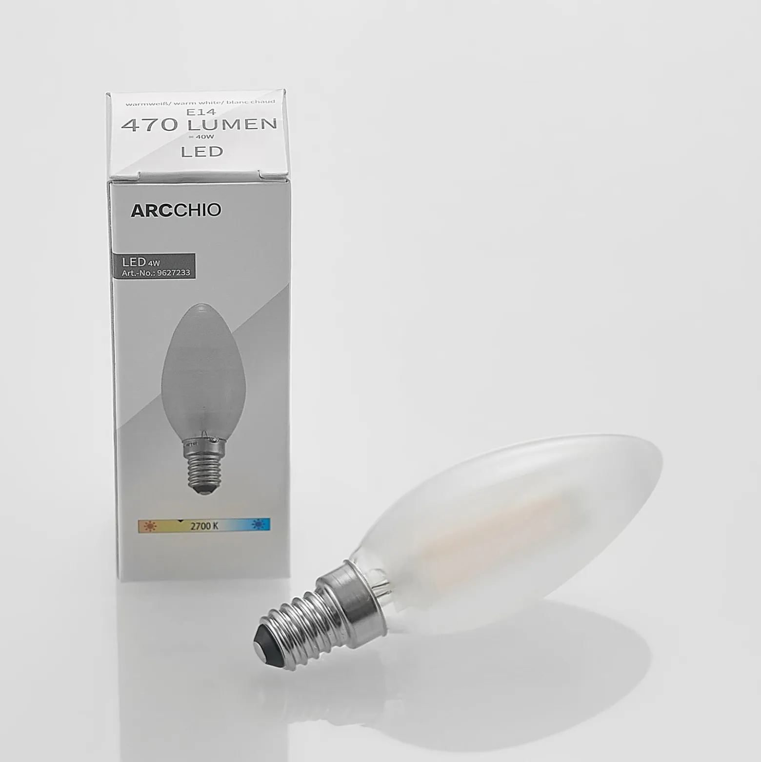 Arcchio LED-kynttilälamppu E14, 4 W, 2700 K, himmennettävä, 5 kpl:n setti