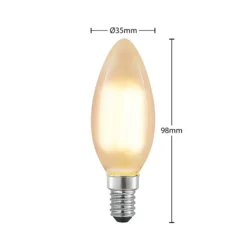 Arcchio LED-kynttilälamppu E14, 4 W, matta, 2 700 K, himmennettävä