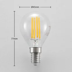 Arcchio LED-lamppu E14 P45, 4 W, kirkas, 2700 K, himmennettävä