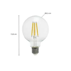 Arcchio LED-lamppu Globe G95 E27 3,8 W 2 700 K hehkulanka