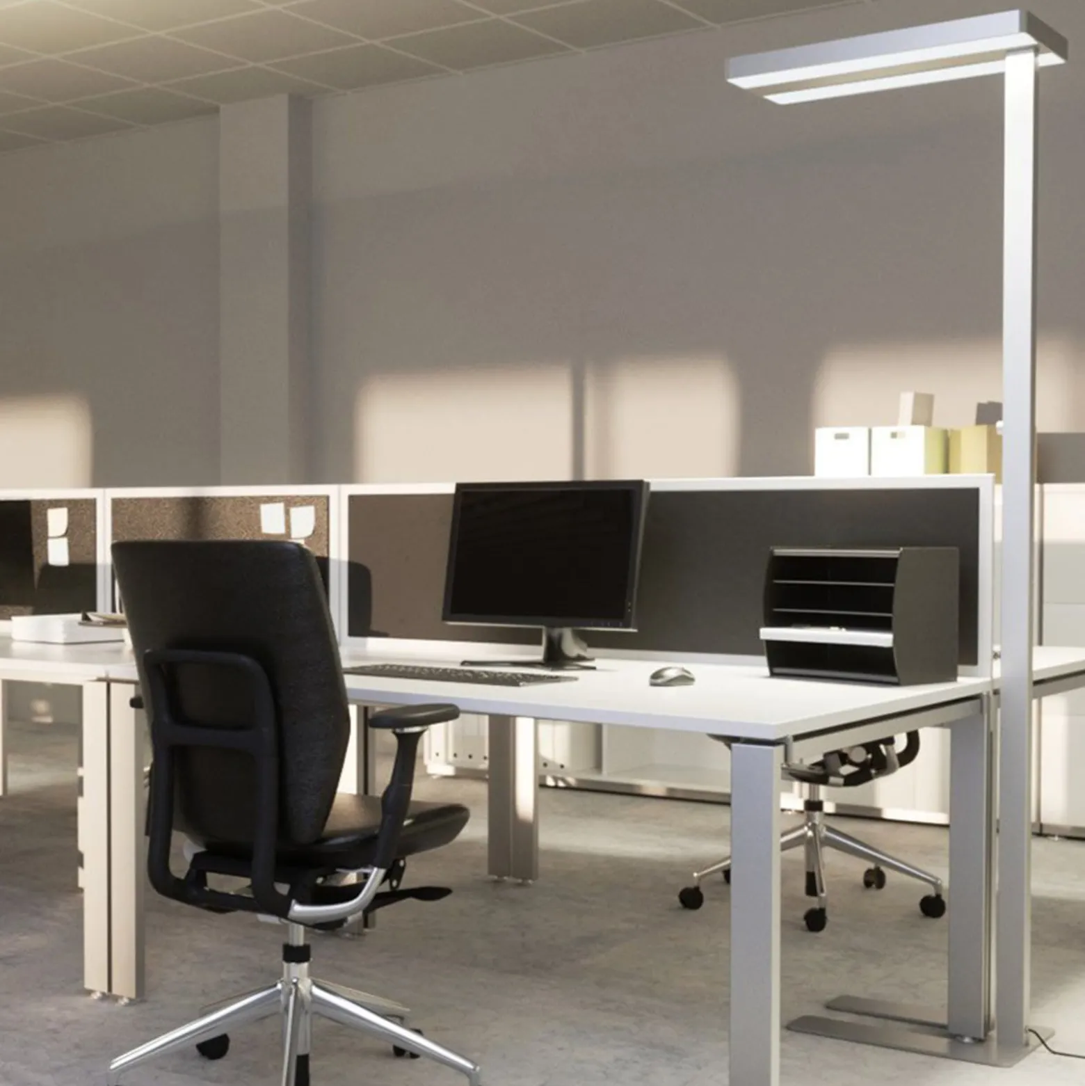 Arcchio LED-lattiavalaisin Logan Neo, hopea, himmennettävä, metalli