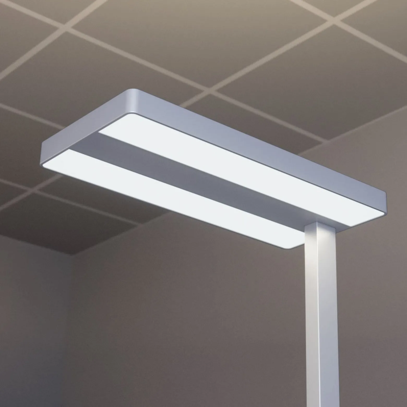 Arcchio LED-lattiavalaisin Logan Neo, hopea, himmennettävä, metalli