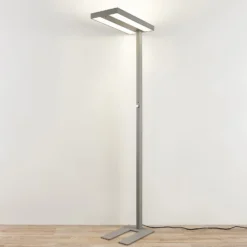 Arcchio LED-lattiavalaisin Logan Pro, hopea, anturi, himmennettävä