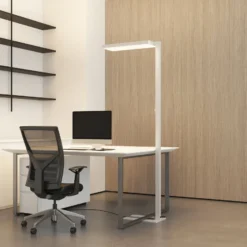 Arcchio LED-lattiavalaisin Timon, 195 cm, valkoinen, 54 W, alumiini