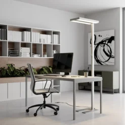 Arcchio LED-lattiavalo Logan Basic, 2 kpl, hopea, 6000 lm