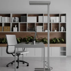 Arcchio LED-lattiavalo Logan Basic, 2 kpl, hopea, 6000 lm