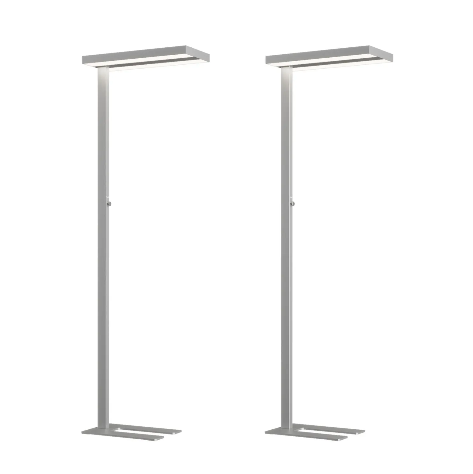 Arcchio LED-lattiavalo Logan Basic, 2 kpl, hopea, 6000 lm