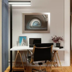 Arcchio LED-lattiavalo Logan Basic, musta, 7500 lm, himmennettävä