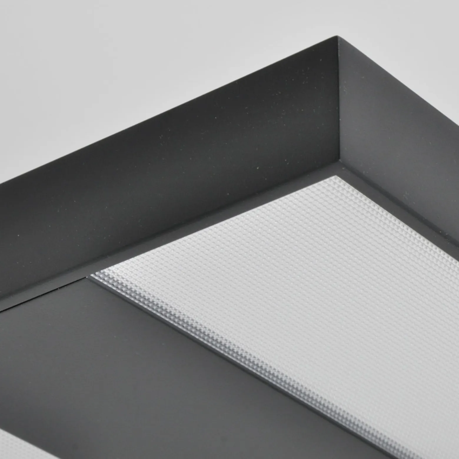 Arcchio LED-lattiavalo Logan Basic, musta, 7500 lm, himmennettävä