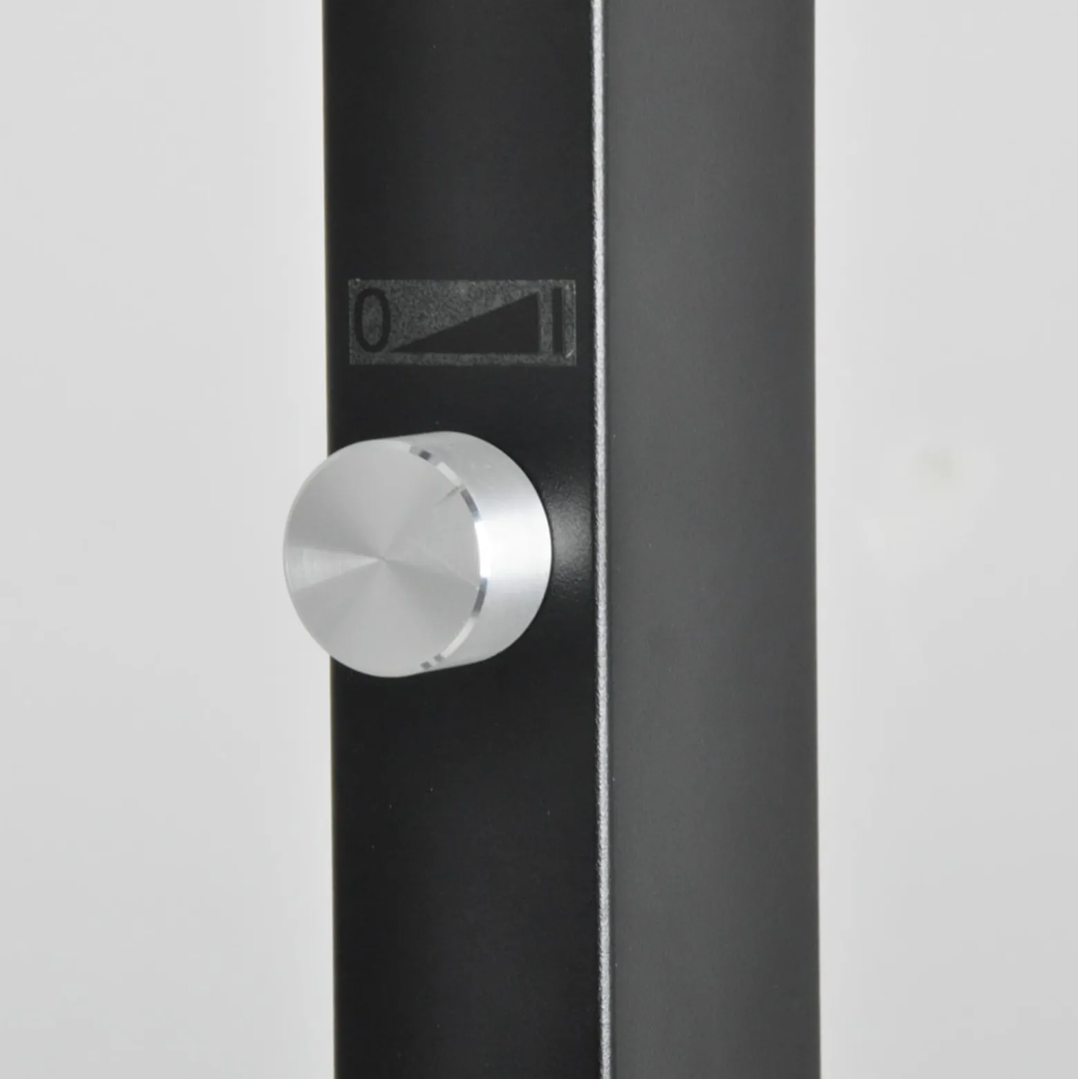 Arcchio LED-lattiavalo Logan Basic, musta, 7500 lm, himmennettävä