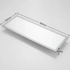 Arcchio LED-paneeli Lyndra, 80 cm, hopea, alumiini, himmennettävä, CCT
