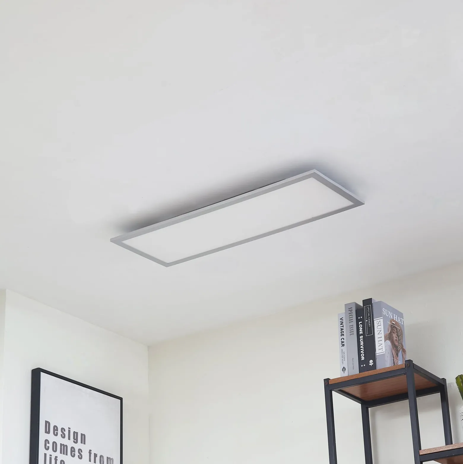 Arcchio LED-paneeli Lyndra, 80 cm, hopea, alumiini, himmennettävä, CCT
